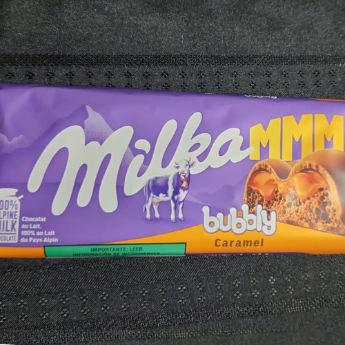 Chocolate Milka Max Bubbly Caramel 250 G Importado