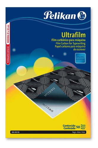Papel Carbonico Ultrafilm Pelikan Caja X 50 Negro Máquina