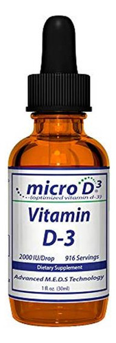 Nutrasal Micro D3 Gotas Vitamina D3 Alta Concentración 30 Ml