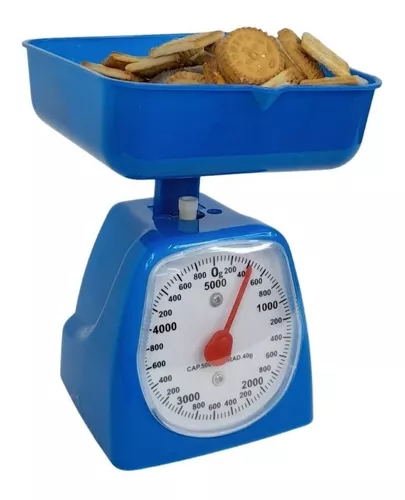 Peso Balanza Analógica De Cocina 5kg Portatil Con Bandeja