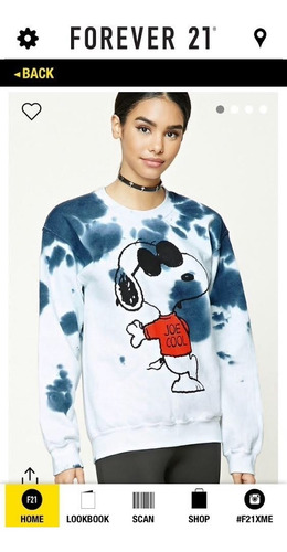 Forever 21 Snoopy/peanuts Sudadera Tie-dye Talla S Queda A M | Envío gratis