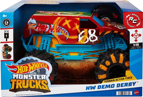 Hot Wheels Monster Truck Demo Derby Control Remoto