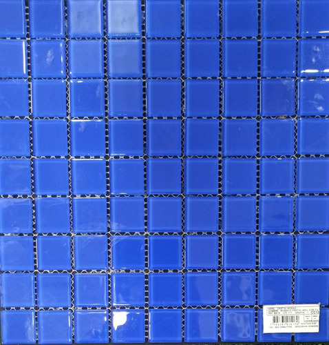 Vit Malla Mosaico Listelos Piscina 30*30 Cristal Azul Cobalt