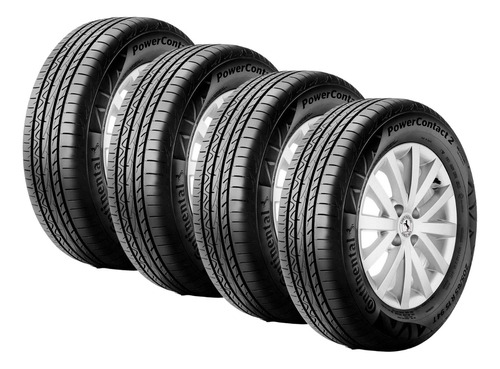 Kit 4 Pneu 195/60r15 88h Continental Powercontact 2