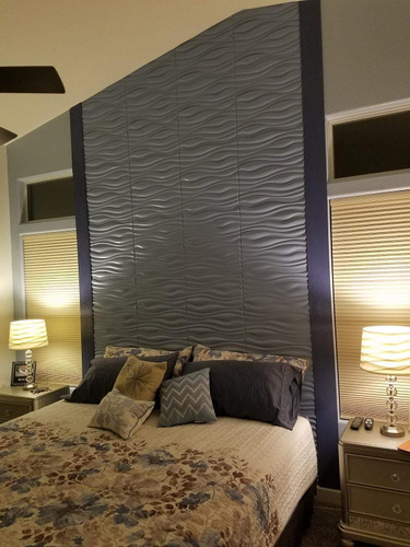 Panel Decorativo 3d Pvc 50x50cm Revestimiento Pared Sk088g