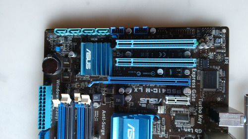 Placa Mãe Asus - P5g41c-m Lx+core2-quad Q6600(4 Núcleos) Azul (Usado)