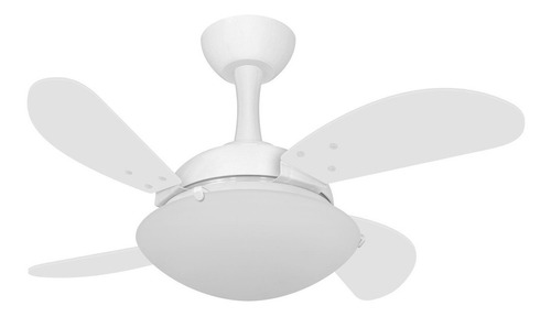 Ventilador Turbo De Teto Ventax Econômico 4 Mini Pás 110v Cor da estrutura Branco Cor das pás Branco Diâmetro 79 cm Frequência 404RPM Material das pás MDF 127V