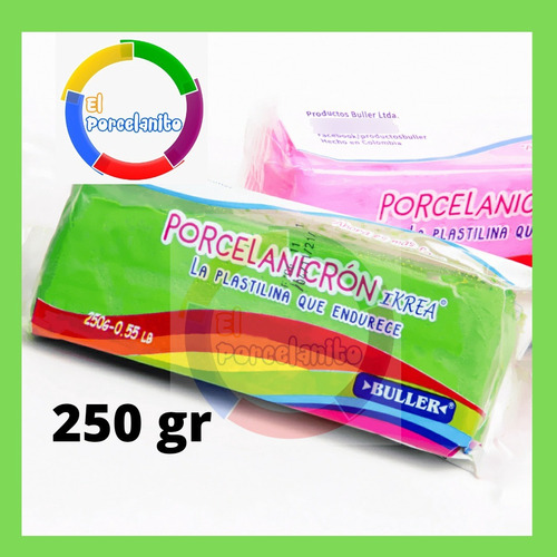 Porcelana Fria, Porcelanicron Colores, Masa Flexible 250gr