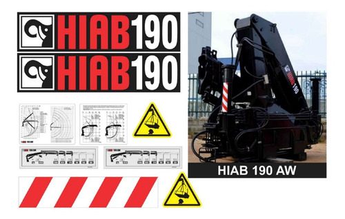 Kit De Calcomanías Para Hiab 190 Aw