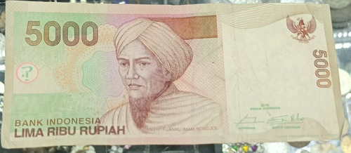 Billete Indonesia 5,000 Rupias 