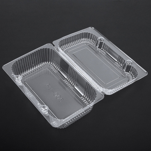 Envase Desechable De Plástico Para Pan Con Bisagras, 25 Unid