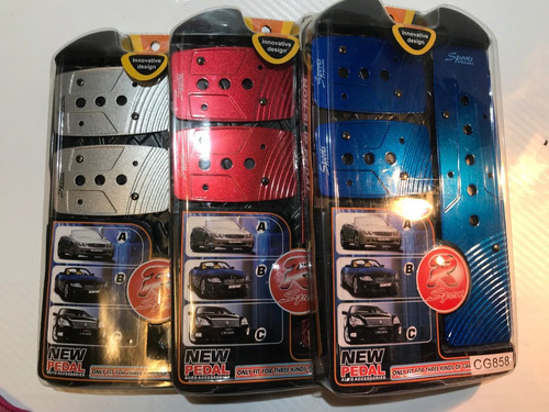 Juego Pedaleras 3pzs Auto Universal Regalo O800 Regalo