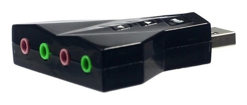 Placa De Som Usb 7.1 Adaptador Externo Usb Sound