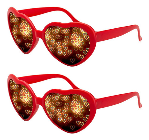 Gafas De Difracción Votange Heart Effect - ¡vea Corazones! -