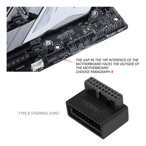 3 Cabezales Internos Ph19b Usb 3.0, Conector Usb 3.0 19/20p