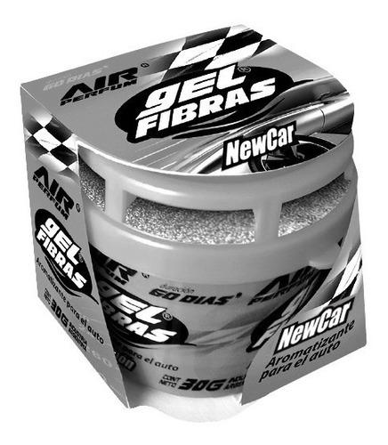 Aromatizante Para Auto En Gel Fibras 30grs Pack 12un Fragancia Coco Sweet