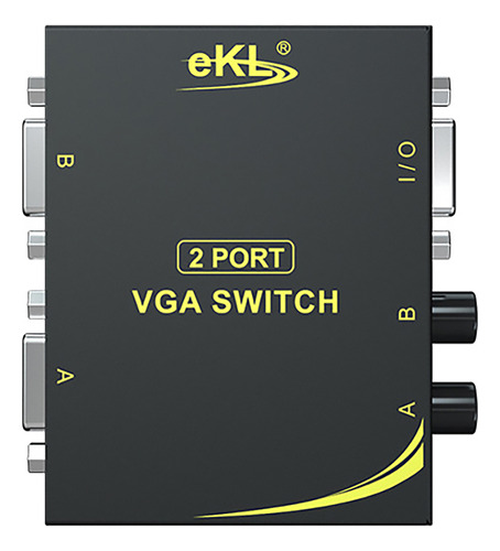 Conmutador Vga Ekl 201v De Vigilancia Computarizada Con Dos