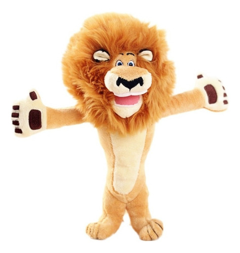 Peluche Juguete Felpa León Bellamente Relleno 26 Cm