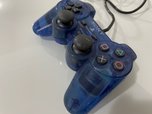 Controle Original Playstation 2 Ocean Blue Azul (Usado)