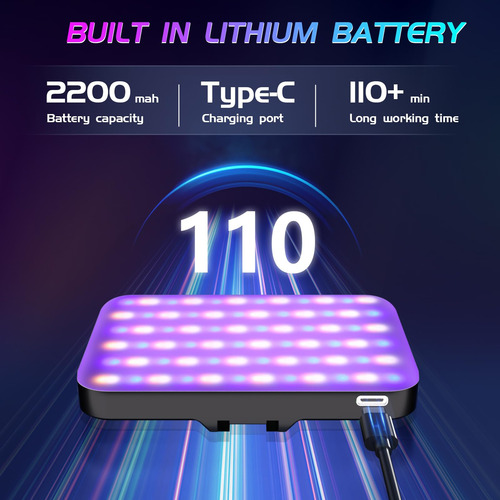Luz Para Selfie Usb Recargable Rgb Led Para Teléfono