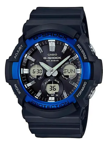 Reloj casio azul metalico original sale