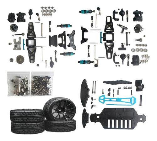 \ 1:10 Rc Kit De Chasis De Carrocería Sin Con Neumático
