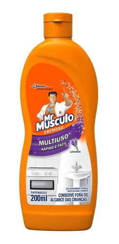 Saponáceo Cremoso Multiuso Mr Músculo Lavanda 200ml