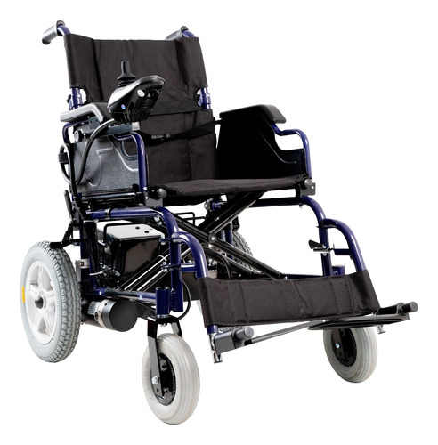 Silla De Ruedas Motorizada Electrica Plegable Ledesma 110a Azul