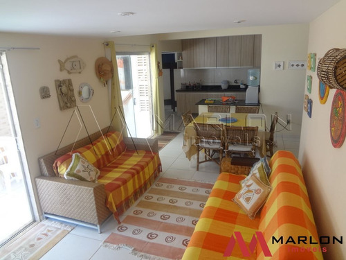 Casa Condominio Meditarrane Na Beira Mar Da Praia De Tabatin