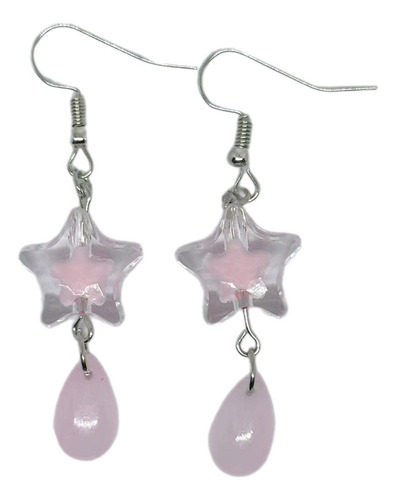 Pendientes Colgantes De Resina Con Forma De Estrella Con For