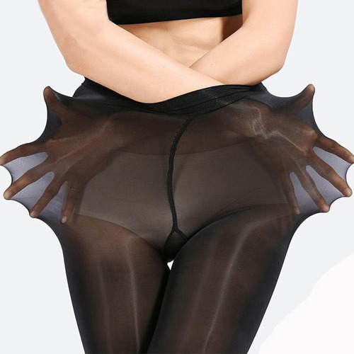 Mujer Flexible Irrompible Medias Elásticas Transparente