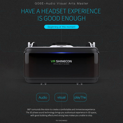 Vr Reality 3d Glasses Box Stereo Vr For Cardboard Headset