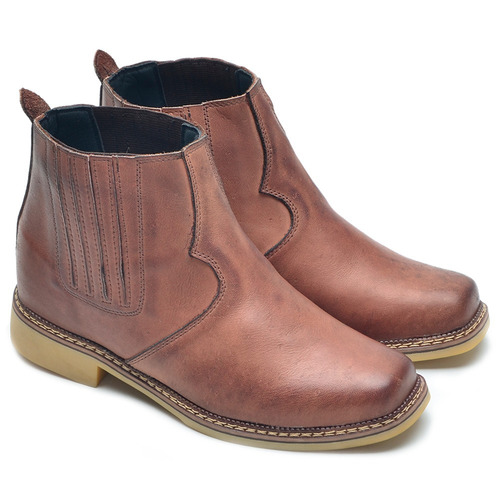 Botina Country Masculina Em Couro Legitimo Envio Já Promoção