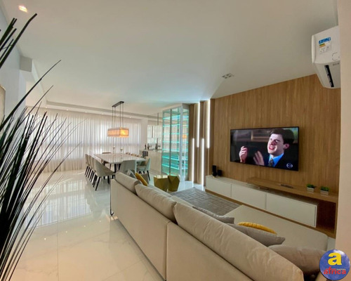 Imagem 18 de 30 de Excelente Apartamento 4 Suítes, 3 Vagas De Garagem Na Meia Praia Em Itapema/sc - Imobiliária África - Co00033 - 69945458