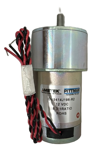 Motor De Engrenagem Ametek Pittman Gm9414j198-r2, 12 Vdc