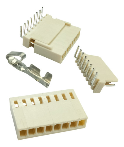 Conector Polarizado De 8 Pines 90º Pack De 7 Unidades