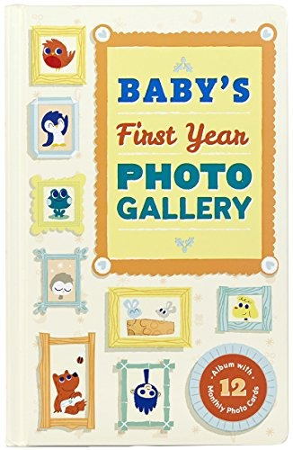 Babys First Year Photo Gallery Album With 12 Monthly Photo C