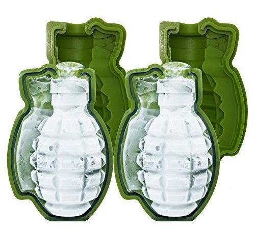 Skaxi 3d Grenade Silicone Mold Monstersized Ice Cube Mold Co