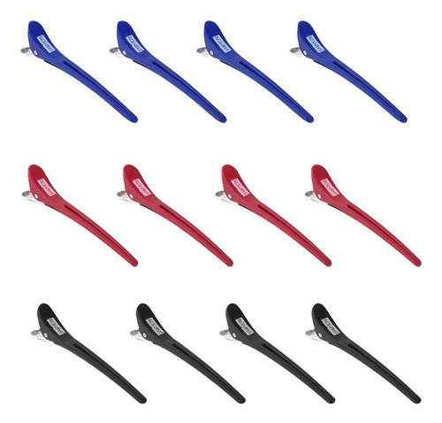 12 Pinzas De Corte De De Hair Styling Clamp Grip Herramienta