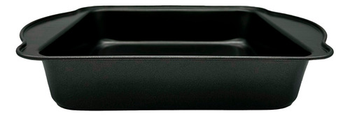 Molde Cuadrado Antiadherente C/asas Para Horno 27cm Kitchen Color Gris Oscuro