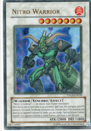 Nitro Warrior Tdgsen039 Ultra Rare Unlimited