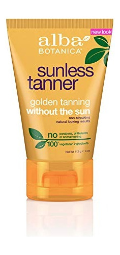 Alba Botanica Sunless Tanning Lotion, De 4 Onzas