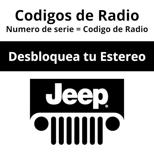 Códigos De Radio Jeep - Desbloqueo De Estéreo 