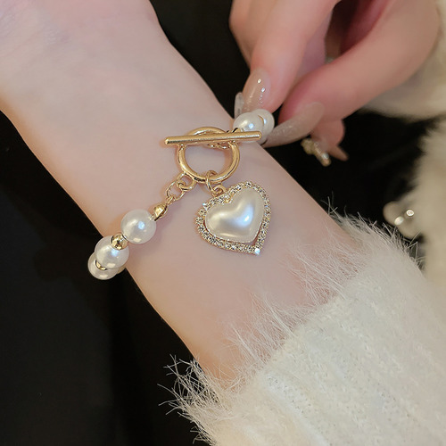 Pulsera De Perlas De Imitación