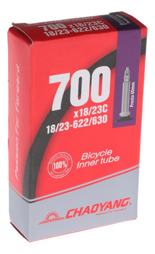 Neumático Chaoyang Bicicleta 700x18/23c Presta 60mm