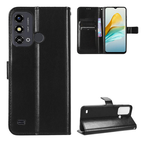 Funda Para Zte Blade A53 Voltear Cuero Tarjeta Ranura