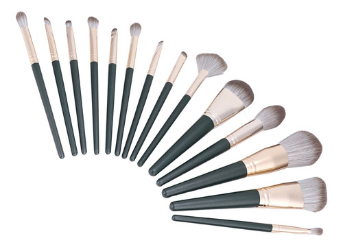 2025 Set De 14 Brochas De Maquillaje Para Cejas, Color