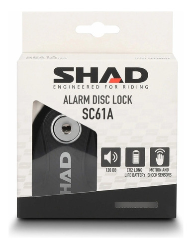 Trabadisco Con Alarma Shad Negro