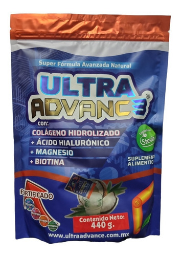 Ultra Advance Colágeno Hidrolizado Acido Hialurónico 440 G