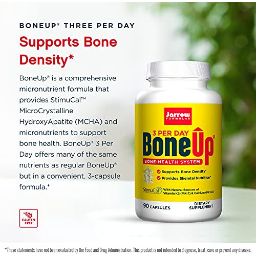 Suplemento Jarrow Formulas Boneup Three Por Dia 90 Cápsulas